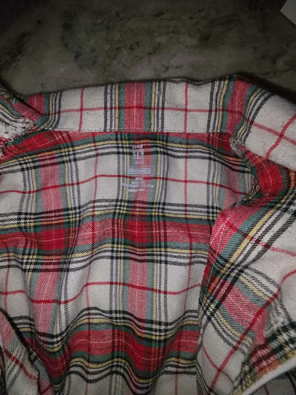 Baby Gap Toddler Plaid Button-Down Pajama Set